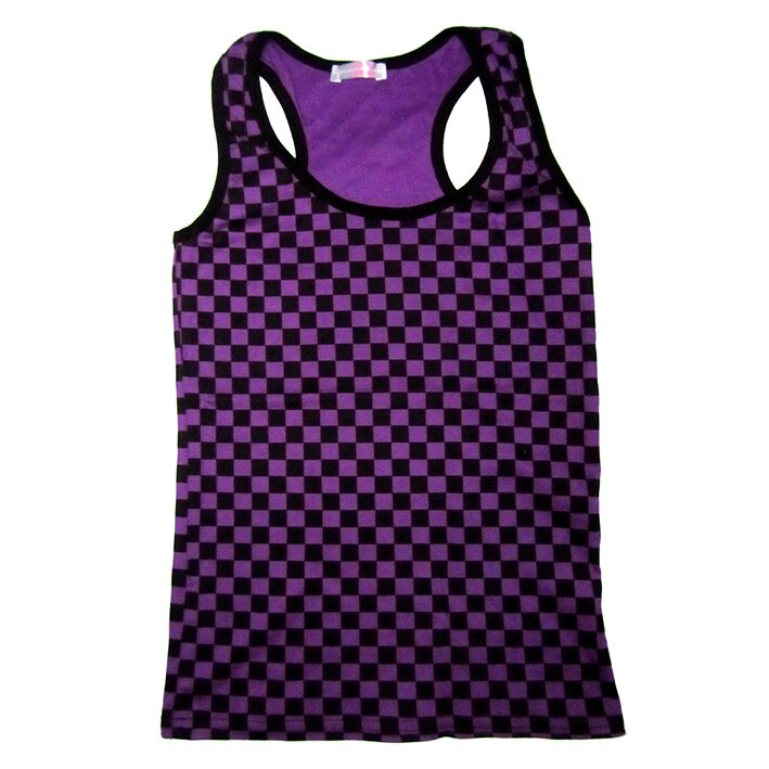 CAMISETA SKA MORADO Y NEGRO